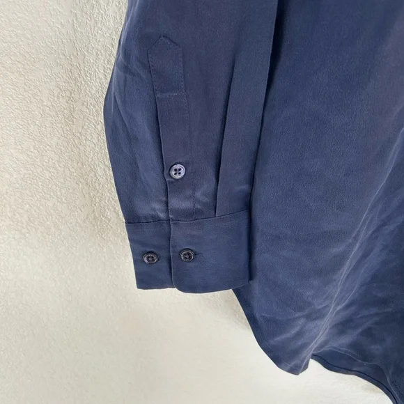 Equipment Navy Casual Button-Down Shirt - Picture 5 of 7